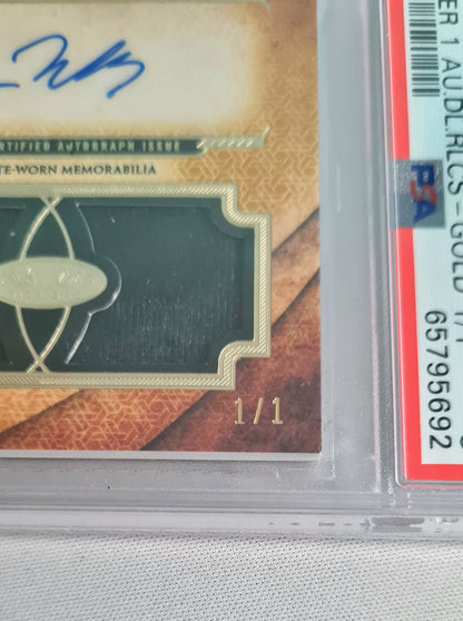 Tyron Woodley - 2018 Topps UFC Fighter - Knockout - Tier 1 AU.DL.RLCS Gold /Patch/ Auto #TW PSA 8 NM-MT 1/1