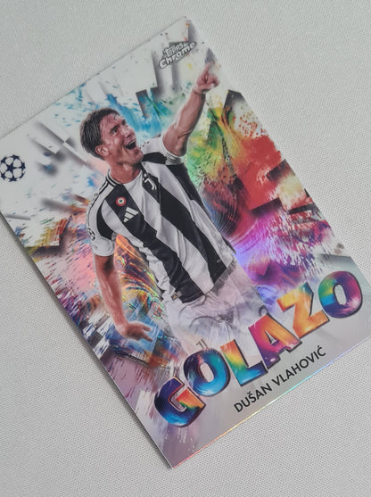 Dusan Vlahovic - 2025 Topps Chrome Golazo Juventus (CL) #GZ-28