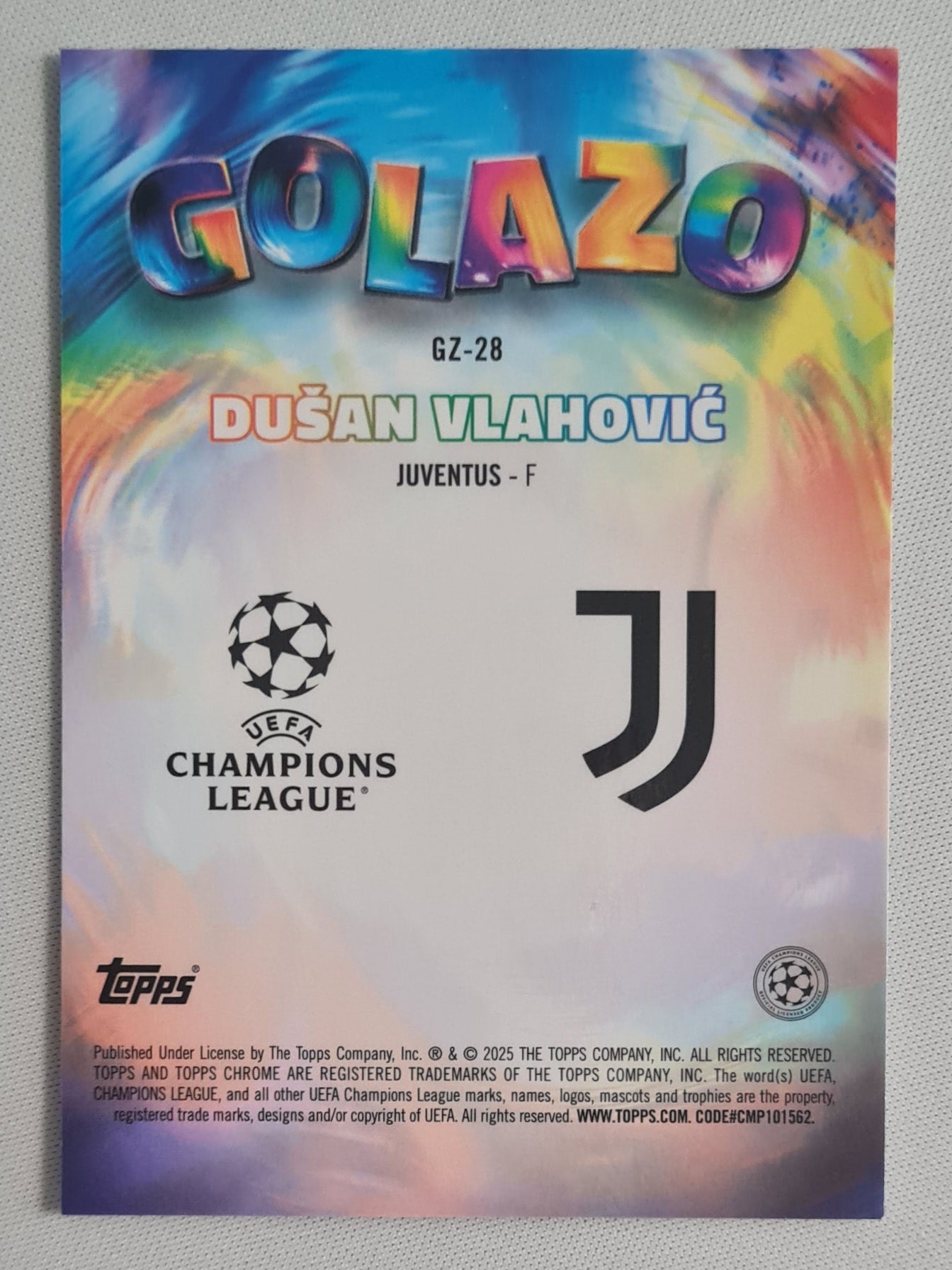 Dusan Vlahovic - 2025 Topps Chrome Golazo Juventus (CL) #GZ-28