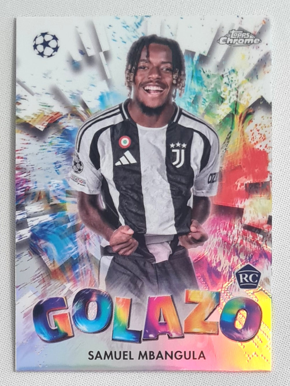 Samuel Mbangula - 2025 Topps Chrome Golazo Juventus (CL) #GZ-20