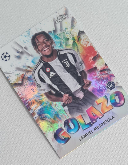 Samuel Mbangula - 2025 Topps Chrome Golazo Juventus (CL) #GZ-20