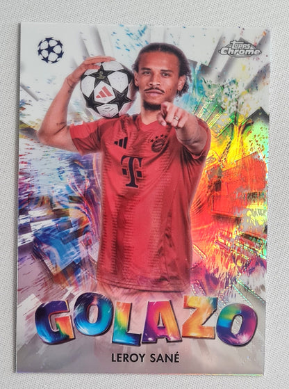Leroy Sane - 2025 Topps Chrome Golazo FC Bayern Munchen (CL) #GZ-16