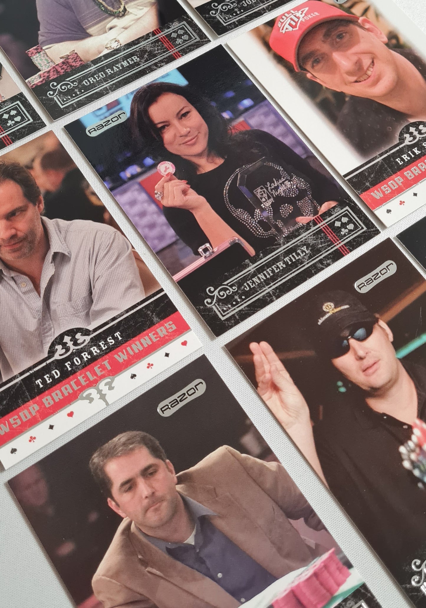 Poker Players Cards Lot (9 Cards) - 2006 Razor Entertainment Cards  WPT Stars
