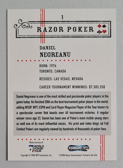 Daniel Negreanu - 2006 Razor Entertainment #1