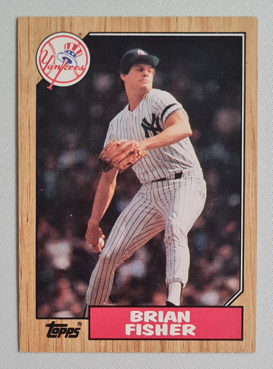 Brian Fisher - 1987 Topps "Chewing Gum" Card Baseball New York Yankees #316