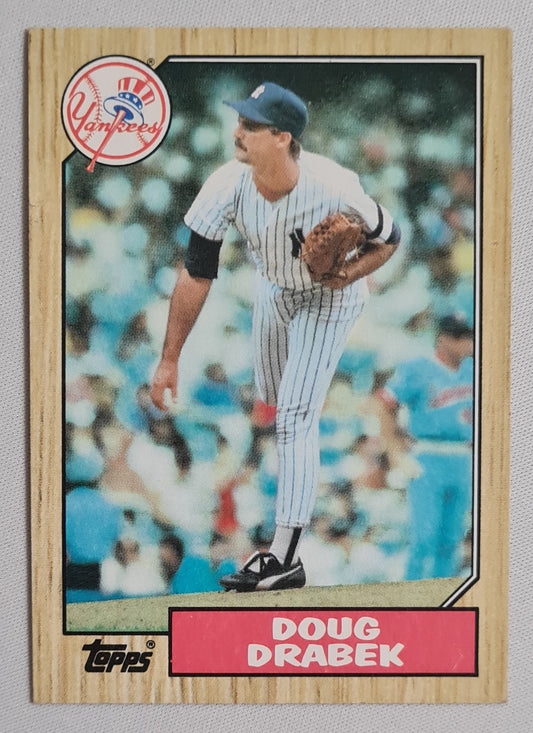 Doug Drabek - 1987 Topps "Chewing Gum" Card Baseball New York Yankees #283