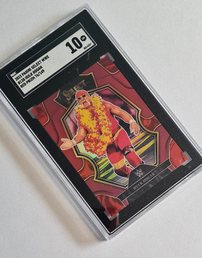 Hulk Hogan - 2023 Panini WWE #130 Red Prizm /149 SGC 10 GM