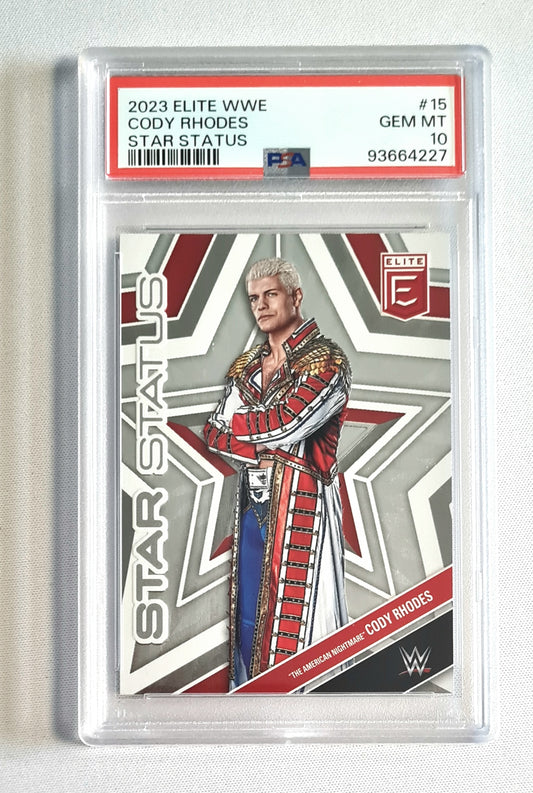 Cody Rhodes - 2023 Panini Elite WWE Star Status #15 PSA 10 GEM MT