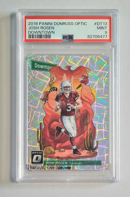 Josh Rosen - 2018 Panini Donruss Optic DownTown #DT13 PSA 9 MINT