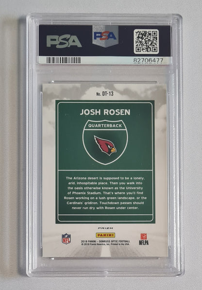 Josh Rosen - 2018 Panini Donruss Optic DownTown #DT13 PSA 9 MINT