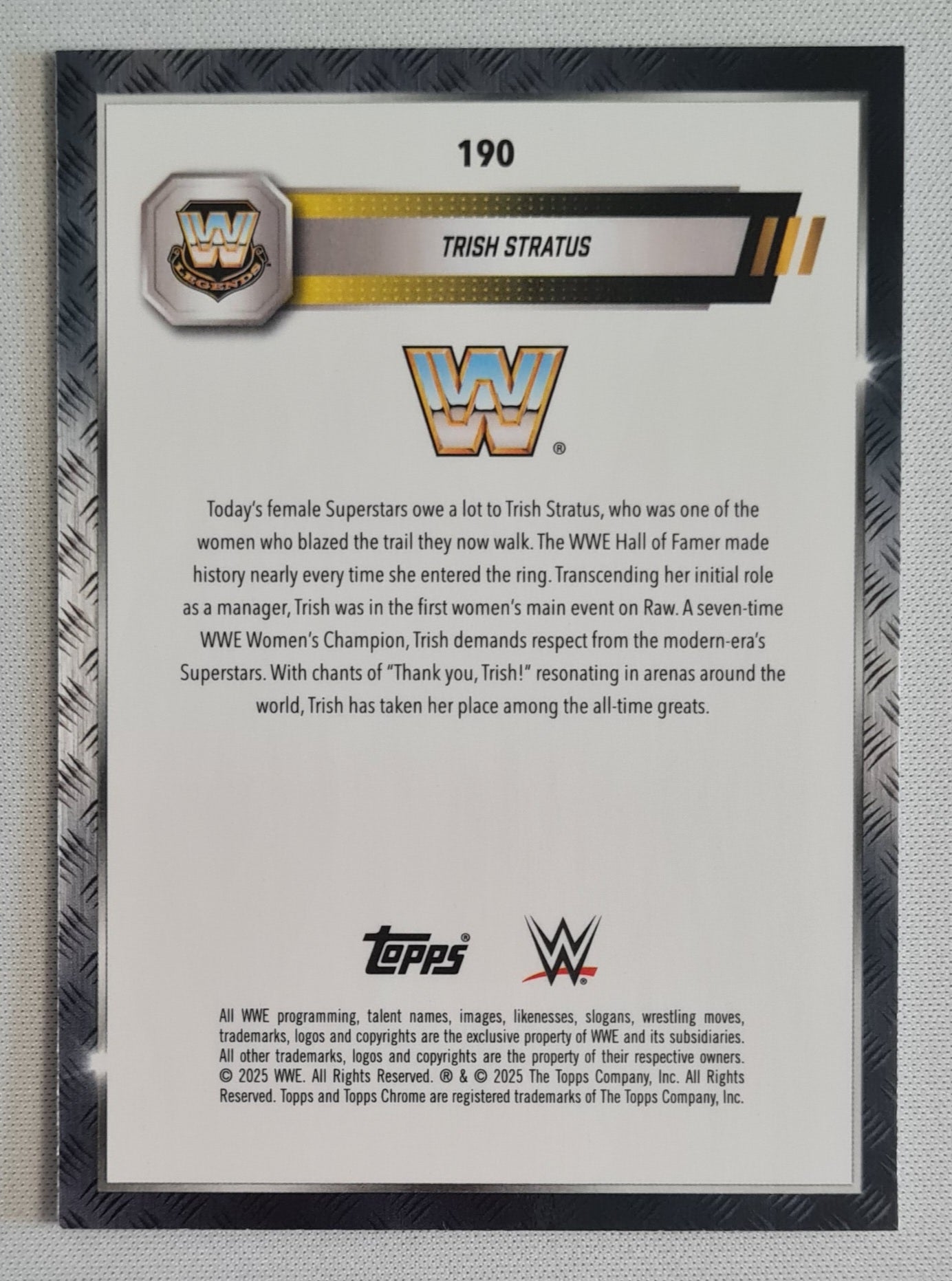 Trish Stratus - 2025 Topps Chrome #190