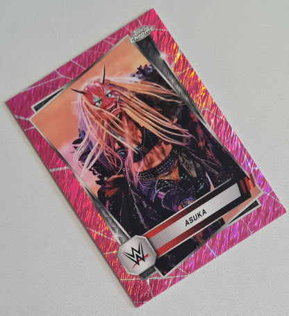 Asuka - 2025 Topps Chrome WWE Raw Pink Shimmer #111