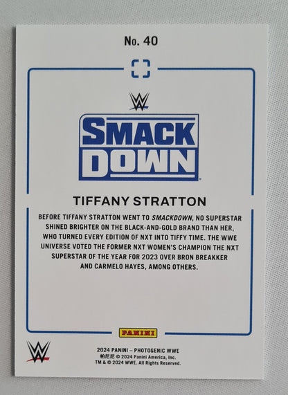 Tiffany Stratton - 2024 Panini WWE Smack Down Photogenic #40