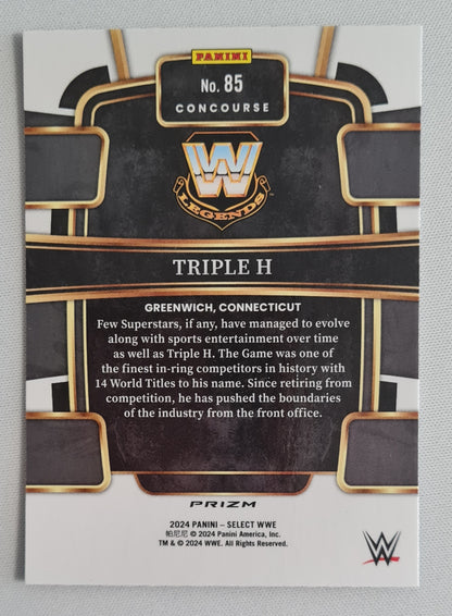 Triple H - 2024 Panini Select Purple/White/Green #85