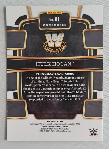 Hulk Hogan - 2024 Panini WWE Select Purple/White/Green #81