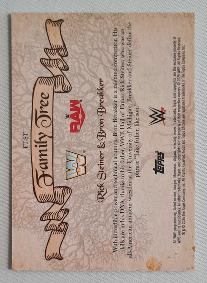 Rick Steiner & Bron Breaker - 2025 Topps Chrome Family Tree #FT-ST