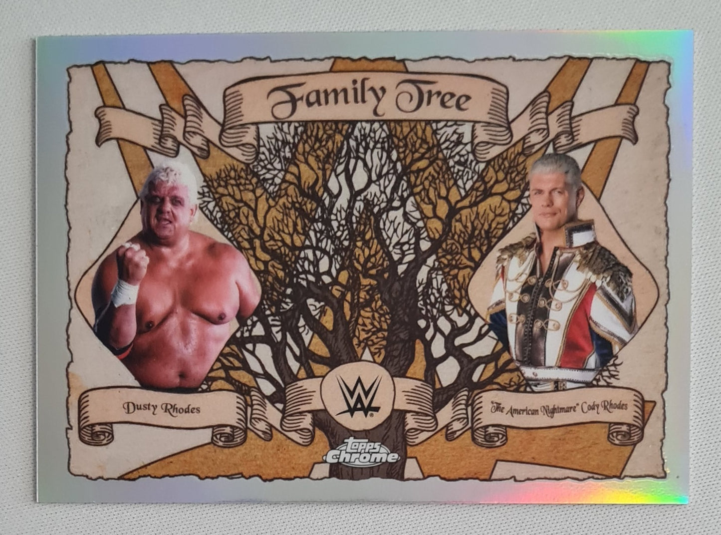 Dusty Rhodes & Cody Rhodes - 2025 Topps Chrome Family Tree