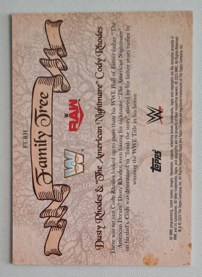 Dusty Rhodes & Cody Rhodes - 2025 Topps Chrome Family Tree