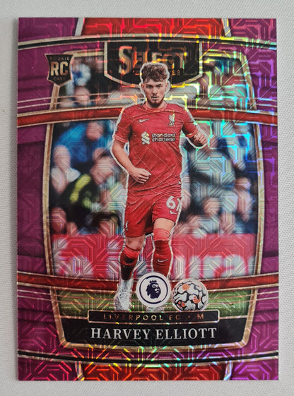 Harvey Elliot - 2021-22 Panini Select Purple/Red Mojo (RC) #232