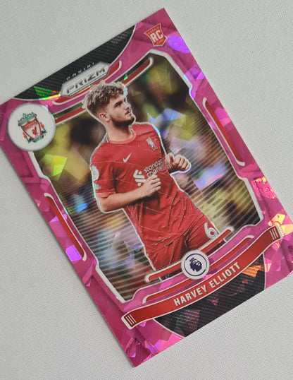 Harvey Elliot - 2021-22 Panini Prizm Pink Cracked Ice (RC) #87