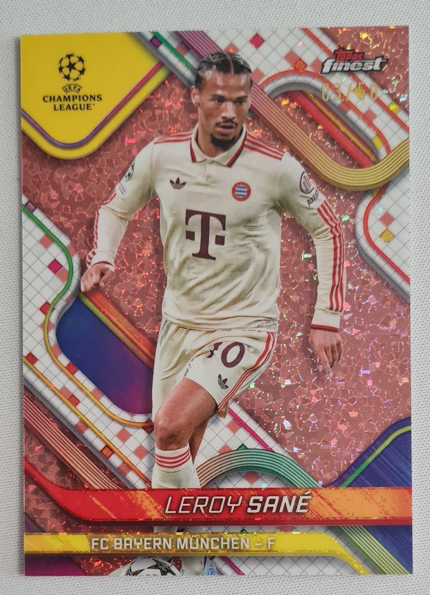 Leroy Sané - 2025 Topps Finest Champions League /50 #79