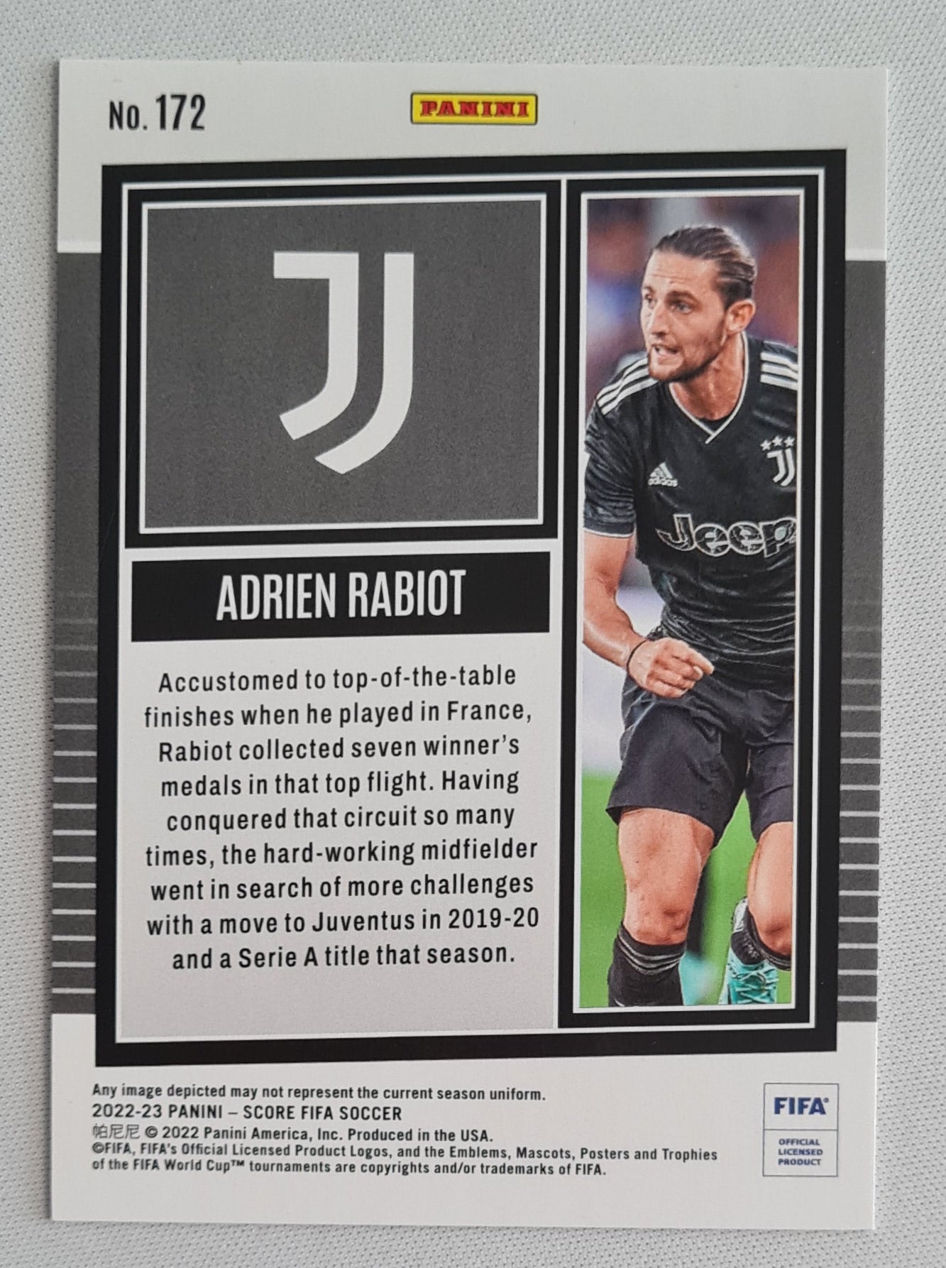 Adrien Rabiot - 2022-23 Panini FIFA Score Pink Swirl /45 #172