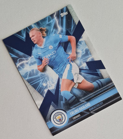 Erling Haaland - 2023 Topps Blue Lighting #MANS-3