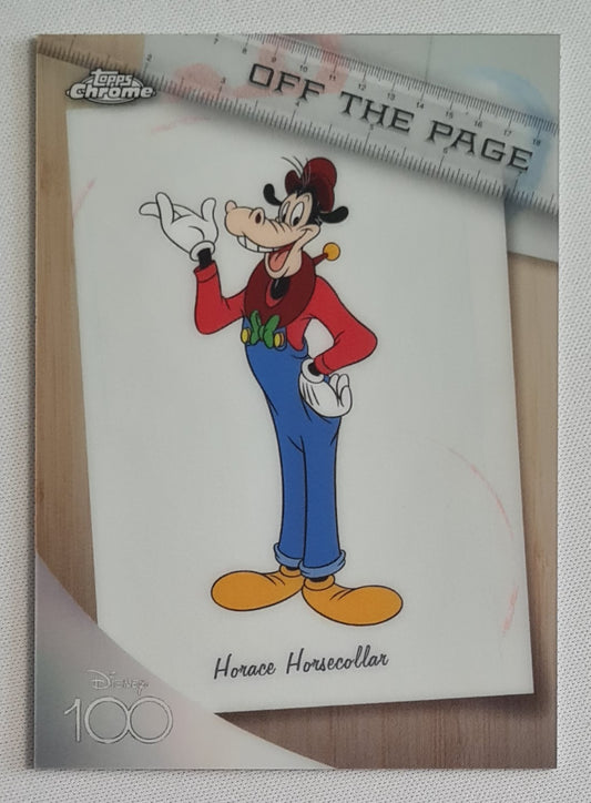 Horace Horsecollar - Topps Chrome Disney 100 Off The Page #OTP-8