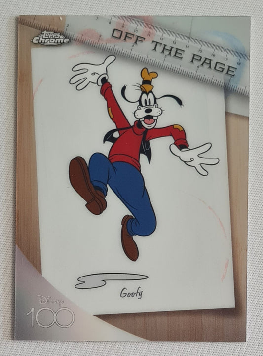 Goofy - Topps Chrome Disney 100 Off The Page #OTP-10