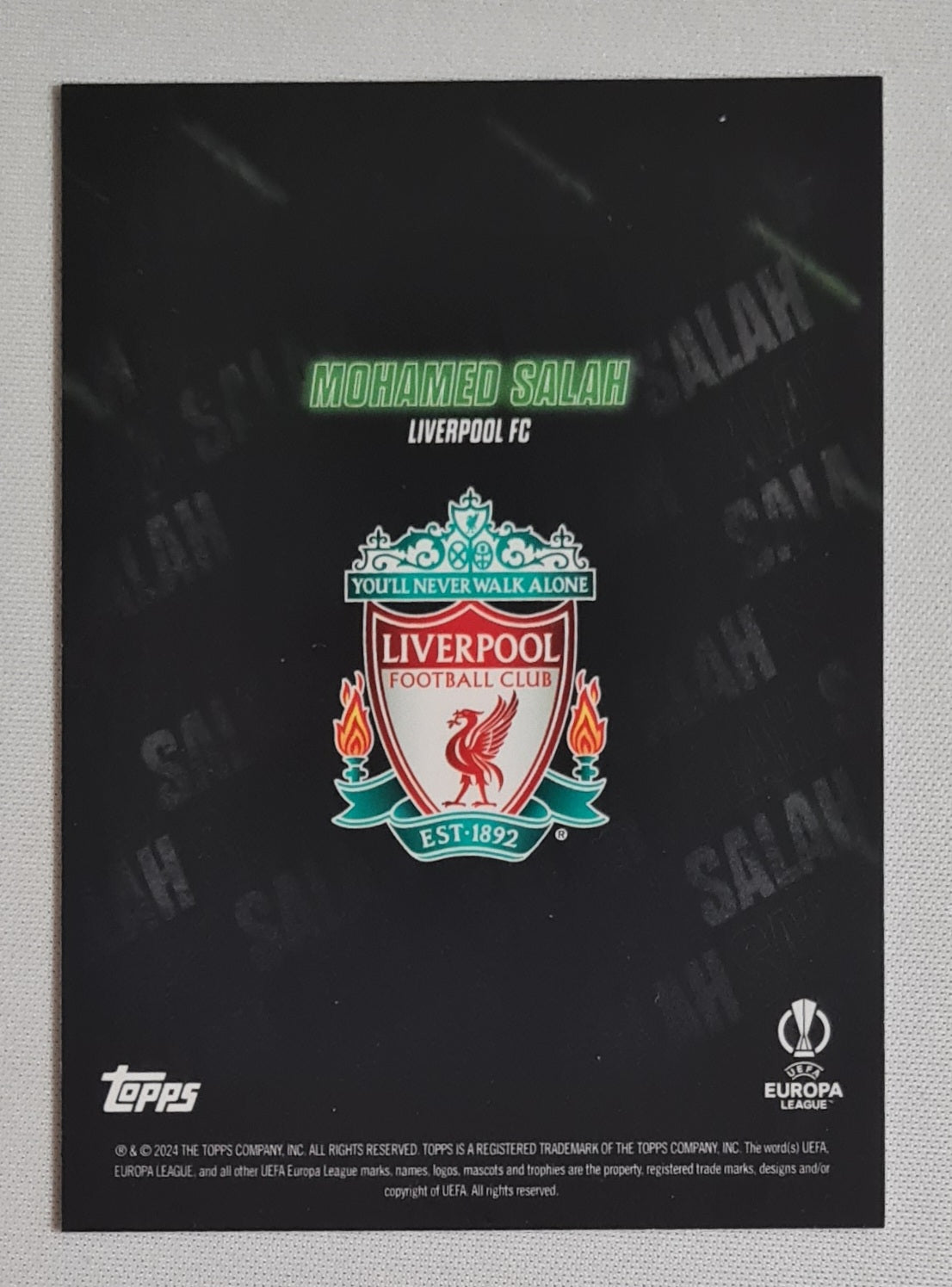 Mohamed Salah - 2024 Topps Show Time Liverpool FC (UEFA Europa League)