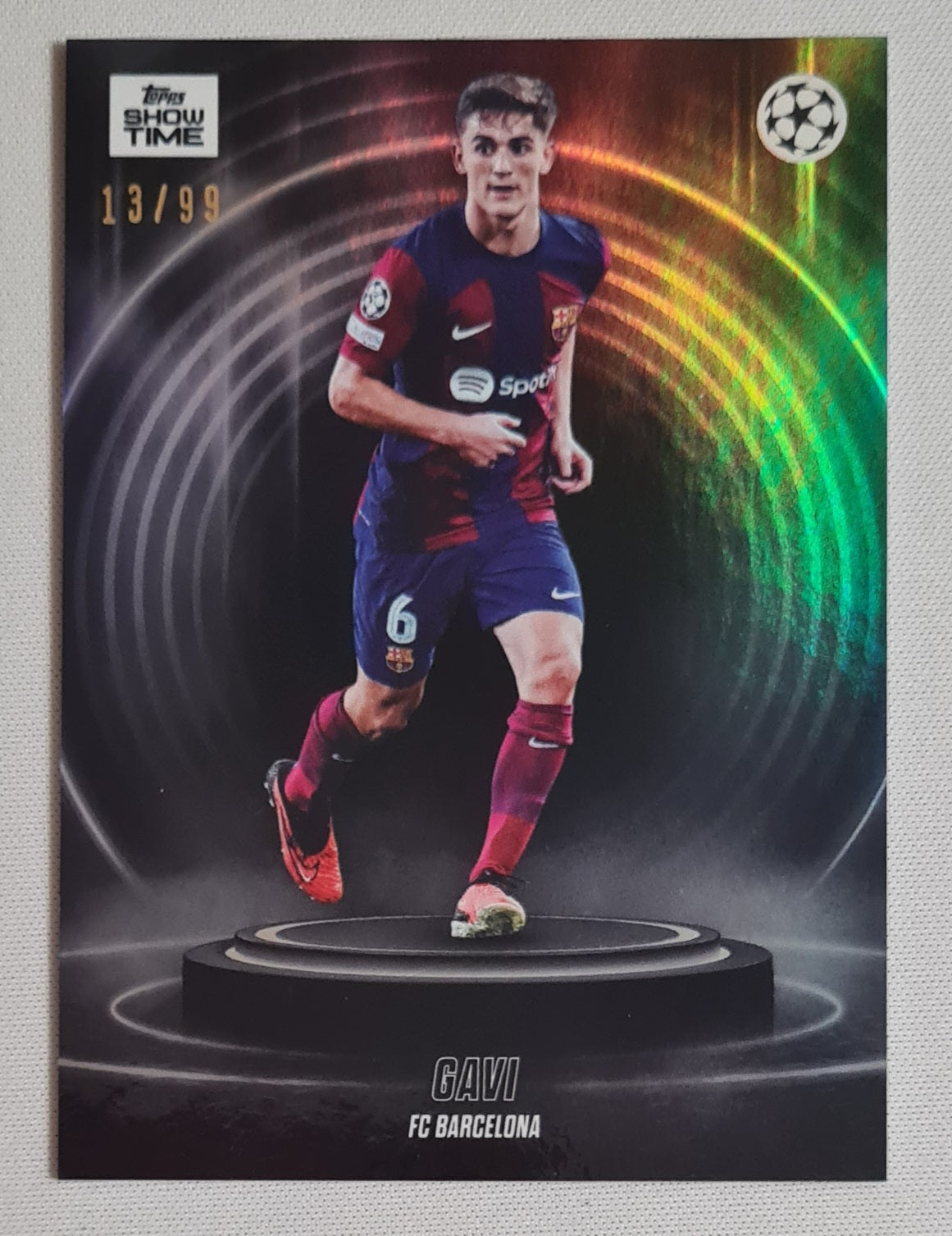 Gavi - 2024 Topps Show Time FC Barcelona (CL) /99 Refractor