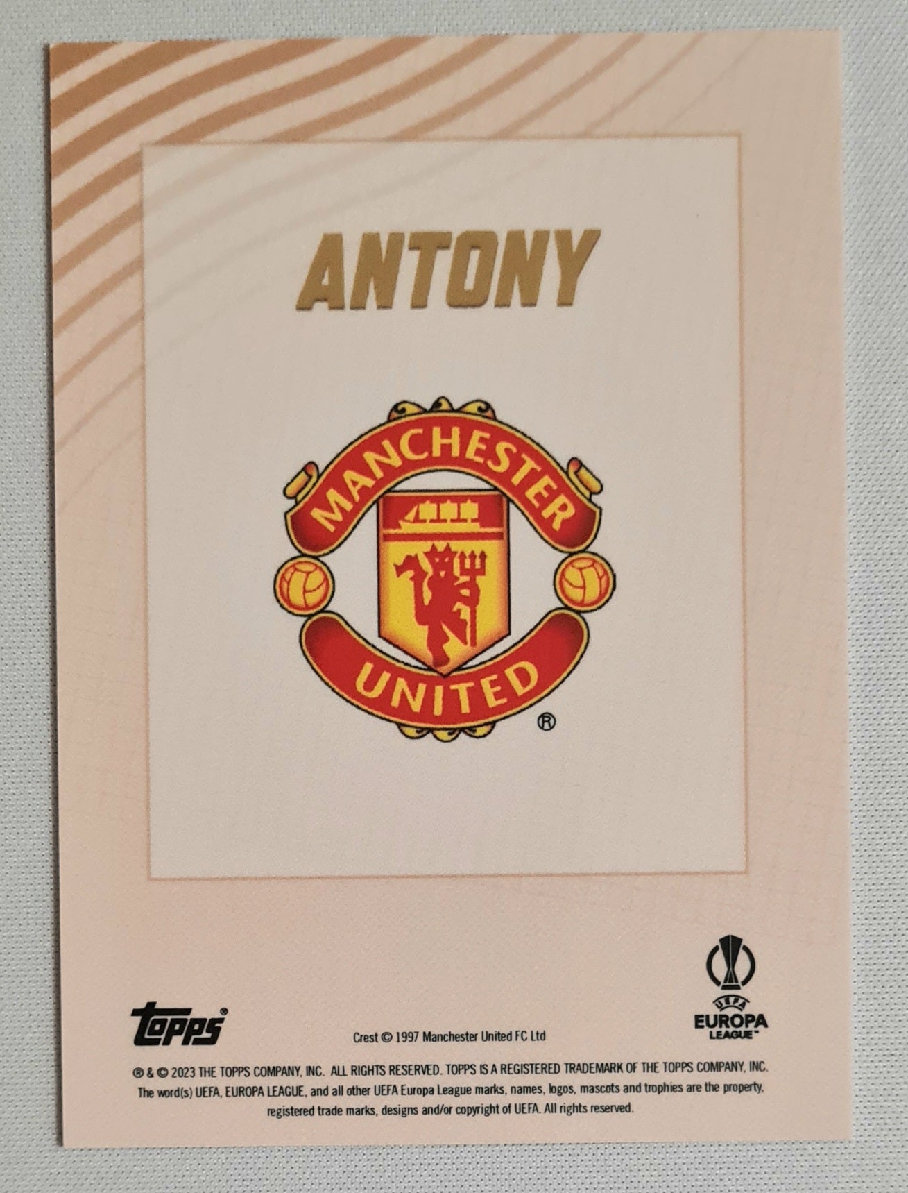Antony -1997 Topps Gold  Manchester United  (EL)
