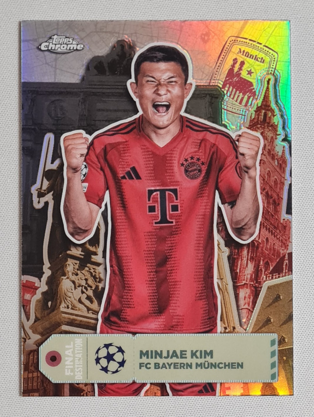 Minjae Kim - 2025 Topps Chrome Final Destination FC Bayern Munchen (CL) #FD-3 Refractor