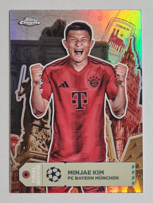 Minjae Kim - 2025 Topps Chrome Final Destination FC Bayern Munchen (CL) #FD-3 Refractor
