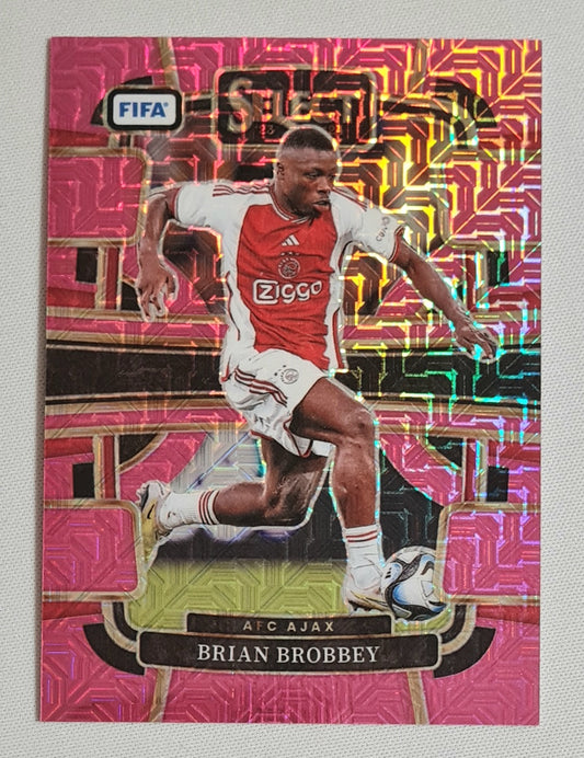 Brian Brobbey - 2023/24 Panini Select FIFA Soccer Prizm Terrace #52 Prizm Pink Mojo /199