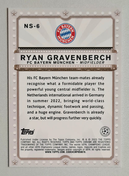 Ryan Gravenberch - 2023 Topps Now Starring FC Bayern Munchen(CL) #NS-6
