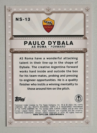 Paulo Dybala - 2023 Topps Now Starring AS Roma (EL) #NS-13