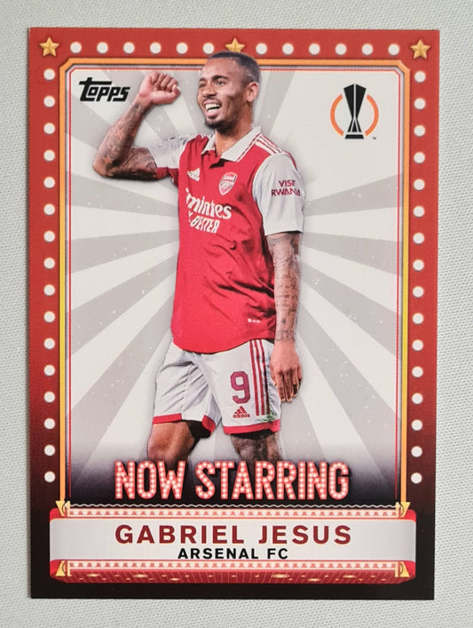 Gabriel Jesus - 2023 Topps Now Starring Arsenal FC (EL) #NS-1