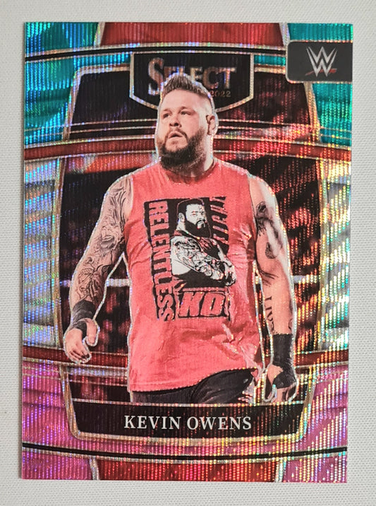 Kevin Owens - 2022 Panini Select WWE Wrestling RAW Prizm Concourse #32 Tri Color