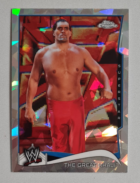 The Great Khali - 2014 Topps Chrome WWE Wrestling #68 Cracked Ice