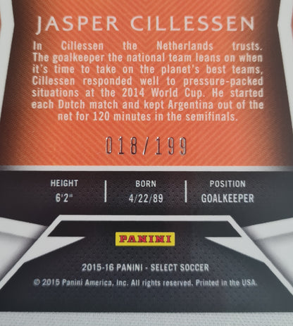 Jasper Cillessen - 2015/16 Panini Select Soccer Prizm Dutch National Team KNVB #97 /199
