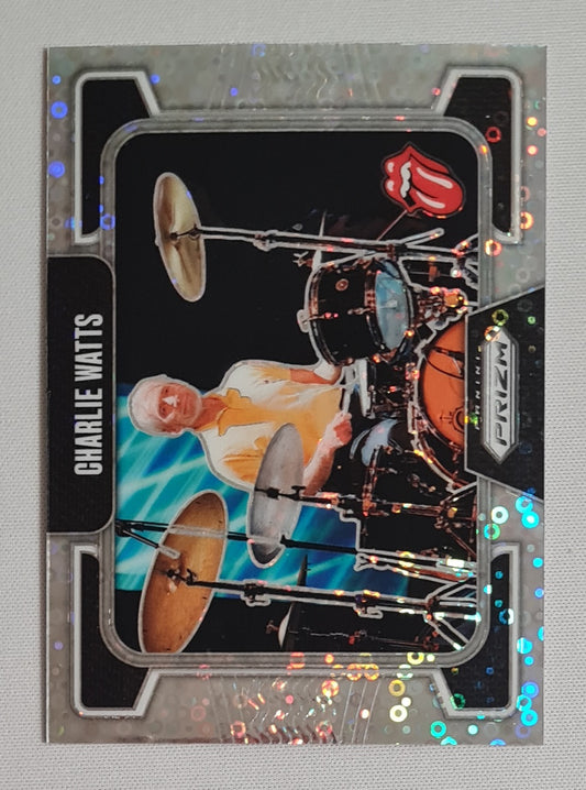 Charlie Watts - 2025 Panini Prizm The Rollings Stones #80 Disco Prizm /149