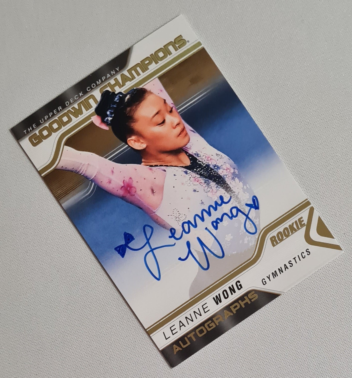 Leanne Wong - 2023 Upper Deck Goodwin Champions (Autograph) Gymnastics Rookie #A-LW /ON CARD AUTO