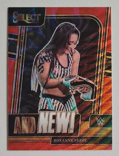 Roxanne Perez - 2023 Panini Select WWE Wrestling  "And New!" NXT #4 Red Wave