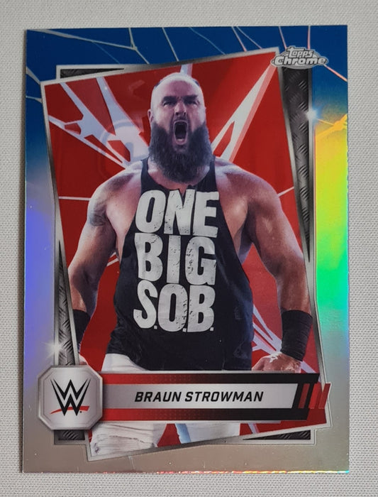 Braun Strowman - 2025 Topps Chrome WWE Wrestling RAW #158 Refractor