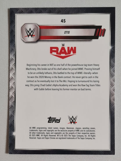 Otis - 2025 Topps Chrome WWE Wrestling RAW #45 Refractor