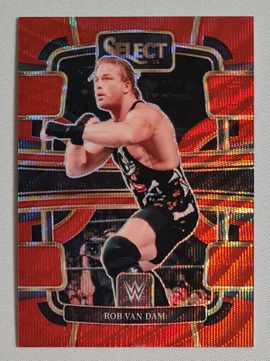 Rob van Dam - 2024 Panini Select WWE Wrestling Legends #5 Prizm Concourse Red Wave /99