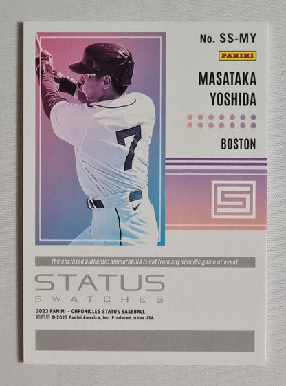 Masataka Yoshida - 2023 Panini Chronicles Status Baseball Boston #SS-MY Refractor