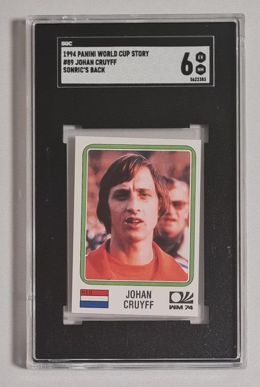 Johan Cruyff - 1994 Panini World Cup Story Dutch National Team - Sonric's Back #89 SGC6 EX NM