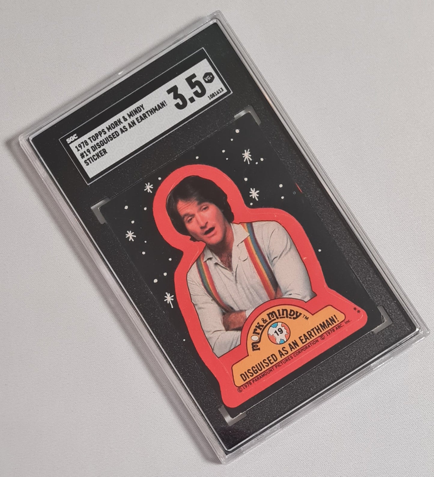Mork & Mindy - 1978 Topps Disguised as an Earthman! - Sticker - #19 SGC 3.5 VG